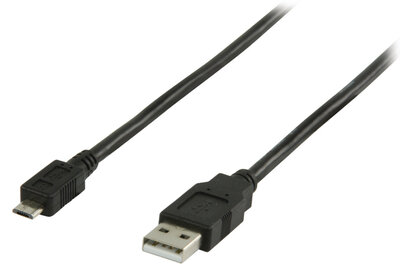 Valueline Vlcp60500b05 Usb 2.0 Usb A Male - Usb Micro B Male Kabel 0,50 M Zwart