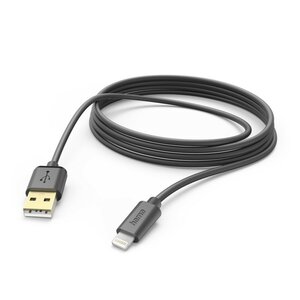 Hama Oplaadkabel USB-A - Lightning 3 M Zwart