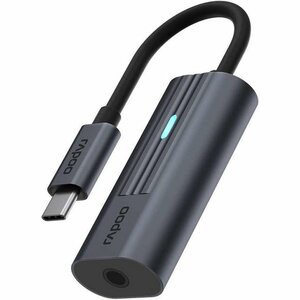 Rapoo UCA-1002 USB Type-C naar 3.5 mm Jack Zwart