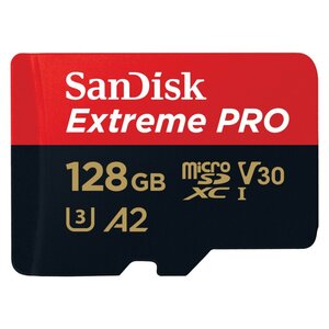 Sandisk MicroSDXC Extreme PRO 128GB 200/90 Mb/s - A2 - V30