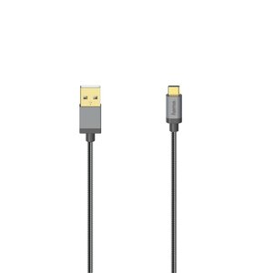 Hama USB-C-kabel USB 2.0 480 Mbit/s Metaal 0,75 M