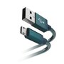 Hama Oplaad-/gegevenskabel Metall Micro-USB 1,5 M Blauw