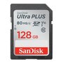 Sandisk SDXC Elite Ultra Plus 128.0GB 80MB/s CL10 Incl Rescue Pro