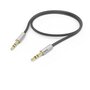 Hama Aux-kabel “AluLine“ 3,5-mm Jack – 3,5-mm Jack 0,5 M Zilver/zwart