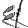 Hama Oplaadkabel Metal USB-C - Lightning 1,5 M Metalen Mantel Antraciet