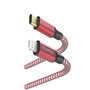 Hama Oplaadkabel Reflective USB-C - Lightning 1,5 M Nylon Rood