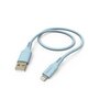 Hama Oplaadkabel Flexible USB-A - Lightning 1,5 M Silicone Blauw