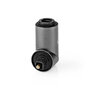 Nedis CATB25920GY ® Optical Audio Adapter Toslink Male - Toslink Female 90° Angled Aluminium