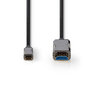 Nedis CCBG6410BK200 Usb Type-c™ Naar Hdmi™-kabel Aoc Type-c™ Male - Hdmi™-connector 20,0 M Zwart