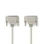 Nedis CCGP52110IV20 Rs232-kabel D-sub 25-pins Male - D-sub 25-pins Female 2,0 M Ivoor