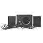 Nedis GSPR31021BK Gaming Speaker Speaker-kanalen: 2.1 Usb Gevoed 3,5 Mm Male 33 W Led Volumebediening