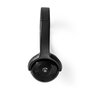 Nedis HPBT4000BK Draadloze On-ear Koptelefoon Maximale Batterijduur: 8 Uur Ingebouwde Microfoon Drukbediening Ondersteuning Voor Spraakbesturing Volumebediening Zwart
