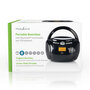 Nedis SPBB100BK Boombox 9 W Bluetooth® Cd-speler / Fm-radio / Usb / Aux Zwart