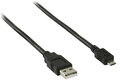 Valueline VLCP60500B10 Usb 2.0 Usb A Male - Usb Micro B Male Kabel 1,00 M Zwart