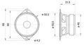 Visaton VS-FRS5/8 Full-Range Luidspreker 5 cm (2") 8 Ohm
