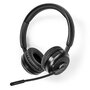 Nedis CHSTB310BK Pc-headset On-ear Stereo Bluetooth Inklapbare Microfoon Zwart
