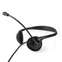 Nedis CHSTU110BK Pc-headset On-ear Stereo Usb Type-a / Usb Type-c™ Inklapbare Microfoon Zwart
