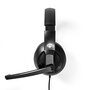Nedis CHSTU210BK Pc-headset Over-ear Stereo Usb Type-a / Usb Type-c™ Inklapbare Microfoon Zwart