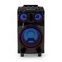 Nedis SPPT800BK Bluetooth® Party Speaker Maximale Batterijduur: 6.5 Uur 120 W Handgreep Feestverlichting Equalizer Zwart