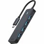 Rapoo USB-C naar USB-A Hub Zwart