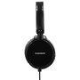 Thomson HED2207BK Koptelefoon On-ear Microfoon Vouwbaar Platte Kabel Zwart