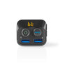 Nedis CATR120BK Fm-transmitter Voor In De Auto Bluetooth® Bass Boost Microsd-kaartsleuf Handsfree Bellen 2x Usb