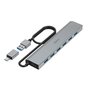Hama USB-hub 7-poorts USB 3.2 Gen1 5 Gbit/s Inc. USB-C-adapter En Netadapter