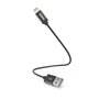 Hama Oplaadkabel USB-A - Lightning 0,2 M Nylon Zwart