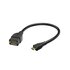 Hama USB-2.0-adapterkabel OTG Micro-B-stekker - A-bus 15 Cm Zwart_