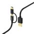 Hama 2in1-micro-USB-kabel Met USB-Type-C-adapter 1 M Zwart_