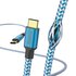 Hama Oplaadkabel Reflective USB-C - USB-C 1,5 M Nylon Blauw_