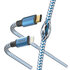 Hama Oplaadkabel Reflective USB-C - Lightning 1,5 M Nylon Blauw_