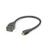Hama USB-adapterkabel OTG Micro-USB-stekker - USB-A-aansluiting 15 Cm Zwart_