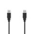 Nedis CCGT60000BK10 Kabel Usb 2.0 A Male - A Male 1,0 M Zwart_