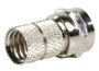 Valueline FC-001PROF F-connector Male Metaal Zilver_