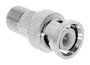 Valueline VLSP41965M Antenne Adapter Bnc Male - F-connector Female Zilver_