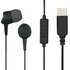Hama Oordopjes Sea In-ear Microfoon Kabel-knikbescherming USB-C Zwart_