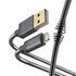 Hama Oplaadkabel Metal USB-A - Lightning 1,5 M Metalen Mantel Antraciet_
