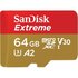 Sandisk MicroSDXC Extreme 64GB 170/80 Mb/s - A2 - V30 - SD_