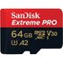 Sandisk MicroSDXC Extreme PRO 64GB 200/90 Mb/s - A2 - V30_