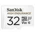 Sandisk MicroSDHC High Endurance 32GB Incl SD Adapter_