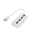 Hama USB-hub 4-poorts USB 2.0 480 Mbit/s Wit_